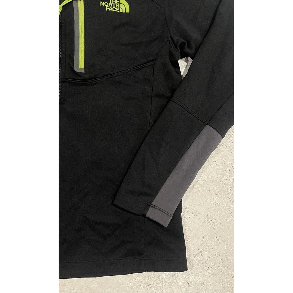 The North Face Black Polyester Blend 1/2 Zip Pullover Lightweight Jacket Men's S